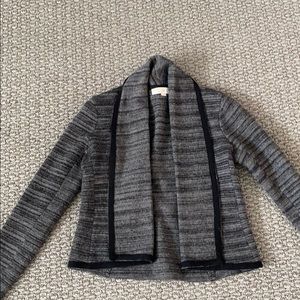 Wool black and gray blazer (short)